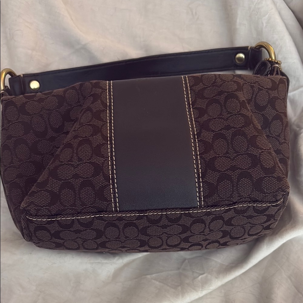 Brown Coach Designer Shoulder Bag
